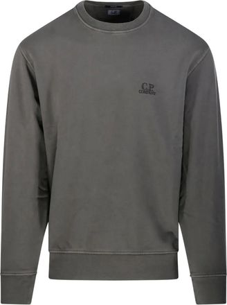 C.P. Company Felpa con logo ricamato - Grigio