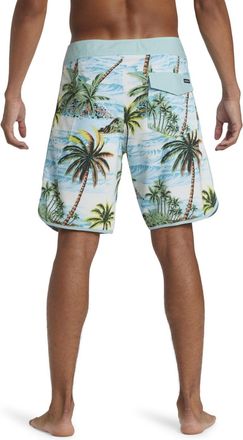 Quiksilver Boardshorts QUIKSILVER Highline Scallop 19, Herren, Gr. 28(XS), blau (aquifer), Obermaterial:88% Microfaser, 12% Elasthan;, Hosen Boardshorts