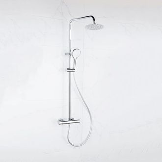 Adema Sparkle 2.0 regendoucheset - thermostaat hoofddouche - 20cm - handdouche - 3 standen - chroom