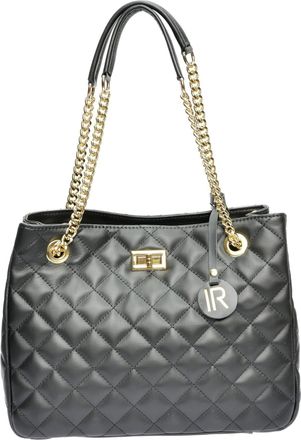 Isabella Rhea Zwart Rundleer Tas