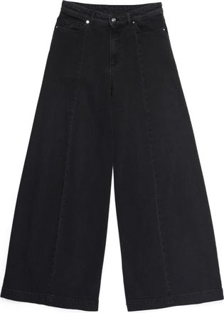 Nine In The Morning Wide Jeans - Dames - Loose Fit Jeans - Zwart - W27 - Katoen - Jeans