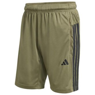 adidas Workout Essentials Base 3-Stripes Pique Short Shorts f&uuml;r Herren | oliv