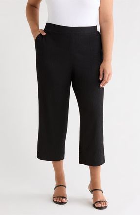 Anne Klein Crop Pull-On Pants in Anne Black at Nordstrom, Size 1 X