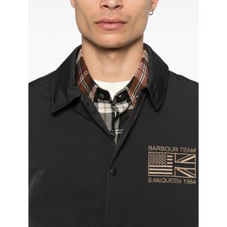 Barbour Drawstring Hem Shirt Jacket - Black