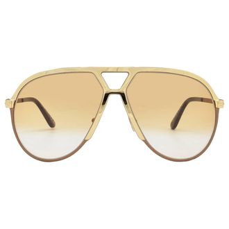 Tom Ford Xavier Brown Gradient Pilot Mens Sunglasses FT1060 30F 64
