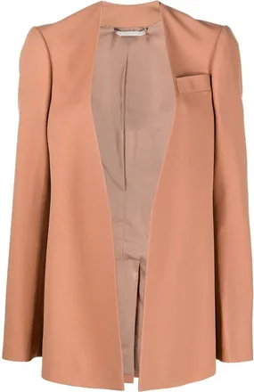 Stella McCartney no pallets blazer - women - Wool - 42 - Pink