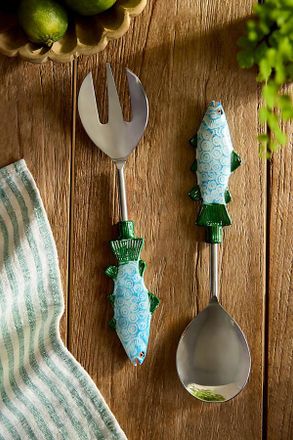 Terrain Fish Handle Serving Utensil Set