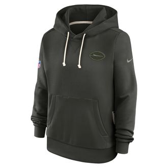 Nike New York Jets Rivalries Collection Sideline Nike Womens Dri-FIT NFL Pullover Hoodie in Green | 03C33JG72-X0C