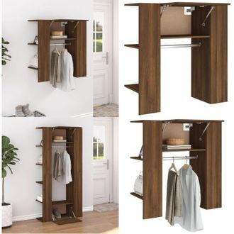 vidaXL Scaffale Ingresso Rovere Marrone 97,5x37x99cm Legno Multistrato - Scaffale da corridoio - Scaffale in legno