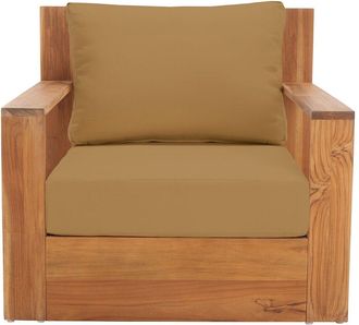 Safavieh Couture Kauai Brazil Teak Patio Chair