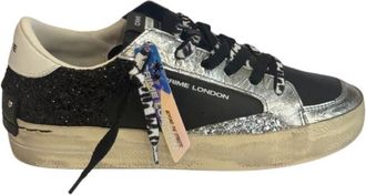 Crime London Schoenen, Dames, Zwart, 39 EU, Katoen, Sneakers