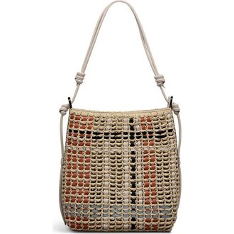 Radley London The Camden - Raffia Check Medium Open Top Woven Shoulder Bag in Natural at Nordstrom