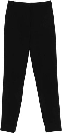 Patrizia Pepe Nauwsluitende broek - Dames - Slim Fit Broeken - Zwart - L - Leer - Broeken