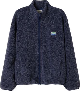 American Vintage Giacca Hoktown in shearling - Blu
