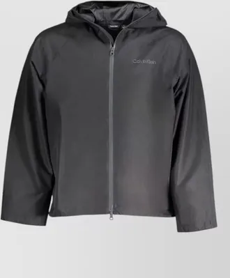 Calvin Klein polyester hooded raincoat