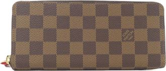 Louis Vuitton Damier Ebene Coated Canvas Long Wallet (Bi-Fold) (Pre-Owned)