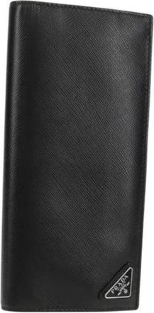 Prada Pre-owned Wallets, female, Black, Size: ONE SIZE Pre-owned Vintage Leather Wallet