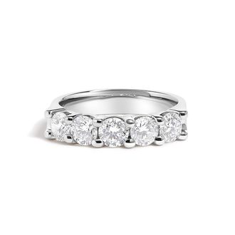 House of Brilliance 14K Gold 1 1/2 Cttw Diamond 5 Stone Band Ring