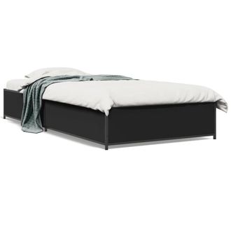 Berkfield Home Bed Frame without Mattress Black 90x200 cm