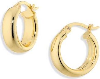 Argento Vivo Classic Wide Hoop Earrings in Gold at Nordstrom Rack
