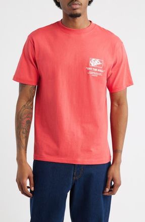 Vans Stacked HI Cotton Graphic T-Shirt in Crimson Haze at Nordstrom, Size X-Large