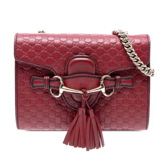 Gucci Tweedehands Mini Microguccissima Emily Crossbody