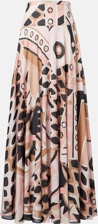 Pucci Vivara cotton muslin maxi skirt