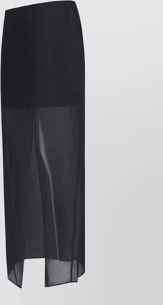 Filippa K skirt shorts elastic waistband sheer panel slit