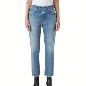 Closed Milo Straight Leg Jeans In Mid Blue
