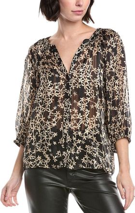 Vince Camuto Raglan Printed Blouse