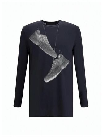 Maison Margiela Graphic Print Long-Sleeve Nylon Shirt