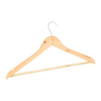 Lewis's Clothes Hangers Pack of 10 - Wooden | TJ Hughes