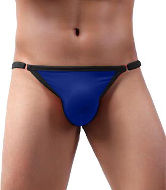 Generic Mens Jockstrap Underwear Low Waist See Through Support Bikini Under Wear Men Pouch Underwear for Athletic (BU1, One Size)