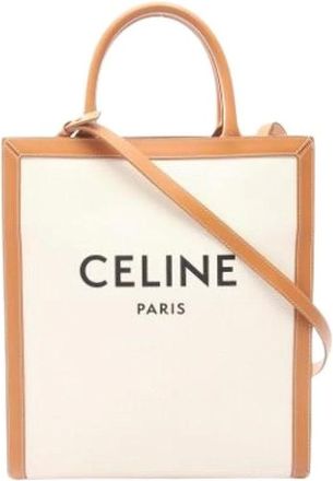 Celine Pre-owned Tote Bags, female, Beige, Size: ONE SIZE Pre-owned Vintage Tote Bag