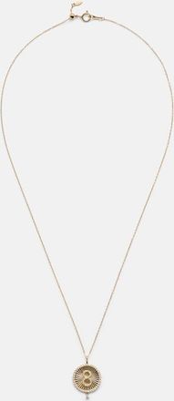 Pers&eacute;e Pers&eacute;e Lucky Charm Eight 18kt gold necklace with diamonds