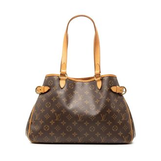 Louis Vuitton Pre-owned Shoulder Bags, female, Brown, Size: ONE SIZE Pre-owned Monogram Canvas Tote Bag