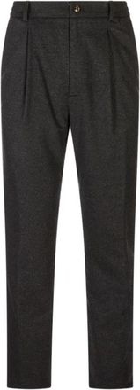 Montecore Tapered Broeken - Heren - Nette broeken - Grijs - L - Wol - Broeken