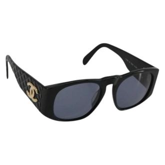 Chanel Pre-owned Accessories, female, Black, Size: ONE SIZE Pre-owned Vintage Sunglasses