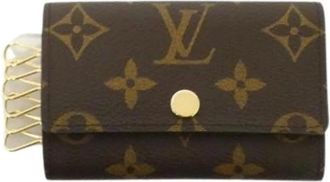 Louis Vuitton Pre-owned Accessories, female, Brown, Size: ONE SIZE Pre-owned Canvas Key-Holder