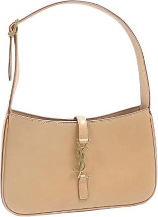 Saint Laurent Pre-owned Vintage Schoudertas - Dames - Vintage Schoudertas - Beige - ONE Size - Leer - Vintage