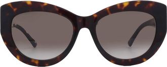 Jimmy Choo London Brown Gradient Cat Eye Ladies Sunglasses XENA/S 0086/HA 54