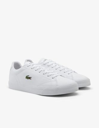 Lacoste Mens Lacoste Lerond Set Men Vulcanised Trainers - White/White 21G - Size: 11