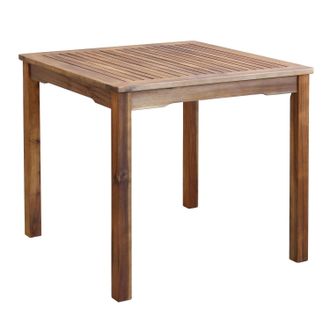 COSMA Mesa Cuadrada De Madera Muebles De Exterior 80x80cm