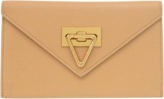 Bottega Veneta Beige Leather Wallet (Bi-Fold) (Pre-Owned)