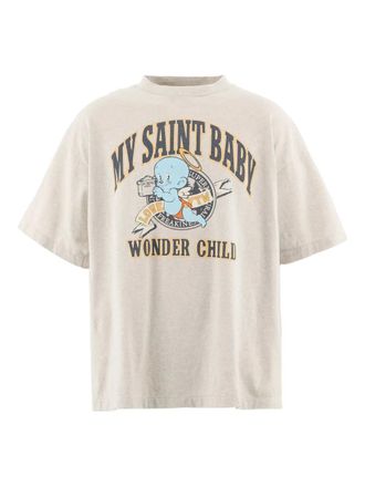 Saint Mxxxxxx T-shirt con grafica - Grigio