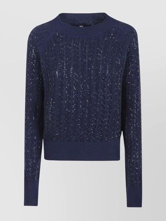 Ermanno Scervino open knit long sleeve pullover