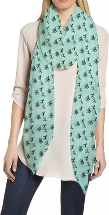Lina & Lily Horse Animal Print Womens Scarf Shawl Wrap (Turquoise)