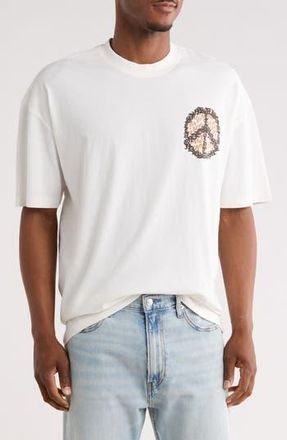AllSaints Incessant Organic Cotton Graphic T-Shirt in Chalk White at Nordstrom Rack, Size Xx-Large