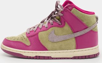 Nike Multicolor Leather And Suede Dunk Dynamic Berry High Sneakers