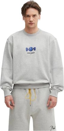 Ader Error Sweatshirt Met Een Patch - Heren - Sweatshirts - Grijs - L - Katoen - Hoodies & sweatvesten